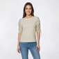 Womens Nicole Miller Elbow Scrunch Sleeve Cherrie Rib Blouse - image 1