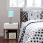 LimeLights White Stick Lamp w/Charging Outlet & Fabric Shade - image 6
