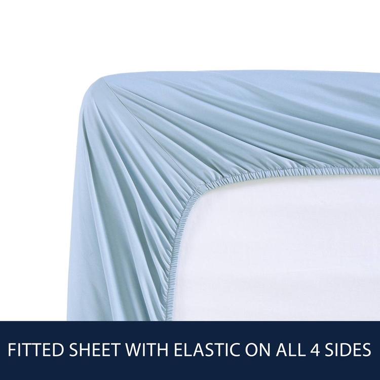 Nautica Solid Cotton Percale Sheet Set