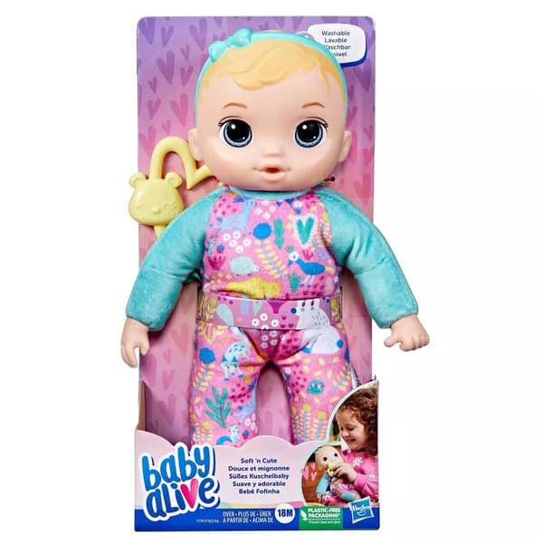 Baby Alive Blonde Hair Soft N Cute Doll