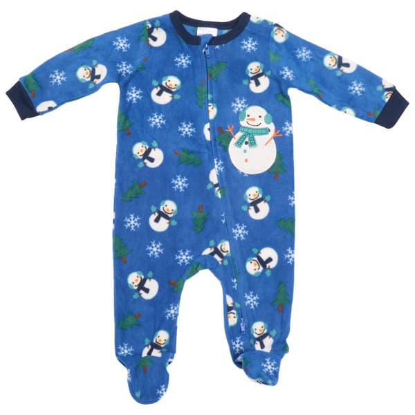 Baby Girl (NB-9M) Koala Baby Snowman Microfleece Sleep & Play - image 
