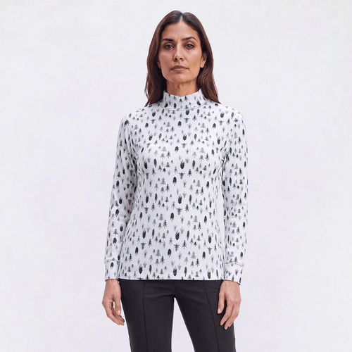 Petite Hasting & Smith Long Sleeve Evergreen Tree Tee - image 