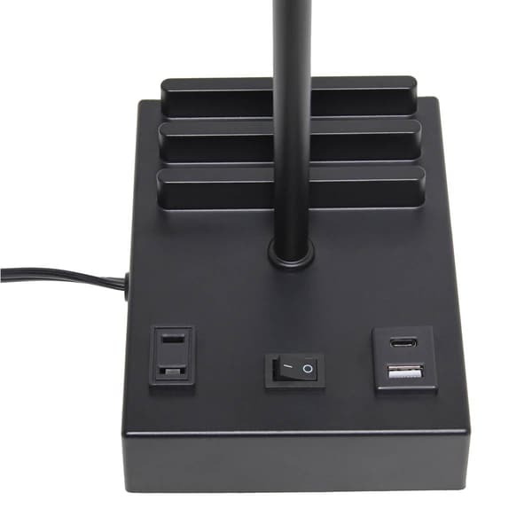 Simple Designs Modern Rectangular Multi-Use Light Table Lamp