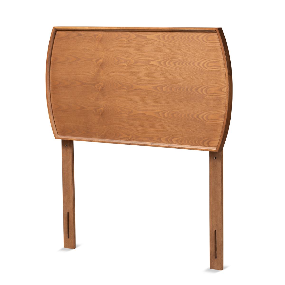 Baxton Studio Laurien Ash Walnut Wood Twin Size Headboard