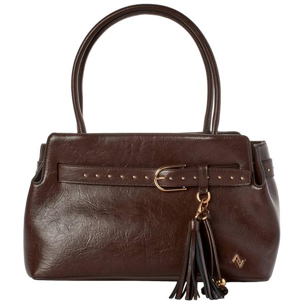 Adrienne Vittadini Belted Shoulder Bag Satchel - image 