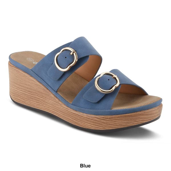 Womens Patrizia Shaniho Slide Wedge Sandals with Buckles