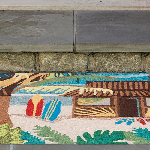Liora Manne Frontporch Tiki Hut Rectangle Accent Rug