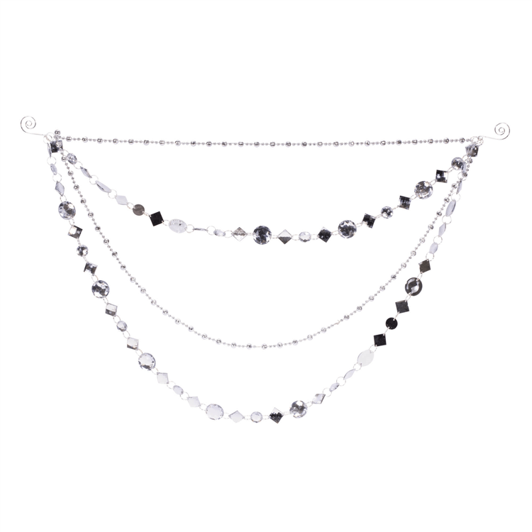 Melrose Jewel Bead & Chain Link Garland - Set of 2