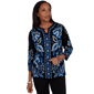 Petite Alfred Dunner Dinner Theater Keyhole Jacquard Sweater - image 1