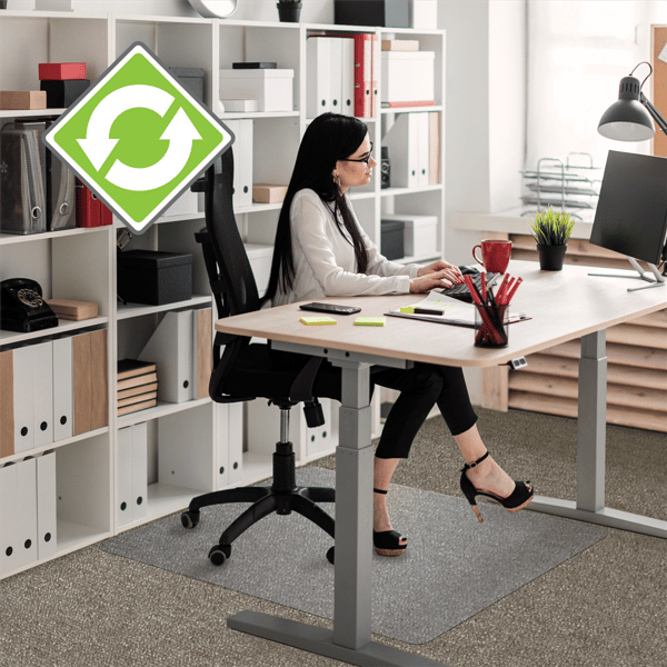 Floortex® Cleartex® Polymer Chair Mat for Carpets up to 3/8in.