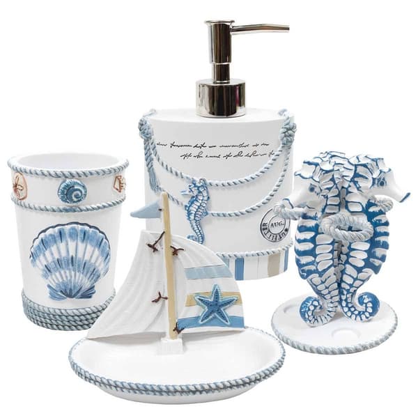 Sweet Home Collection Beach Life Sailboat Soap Dish