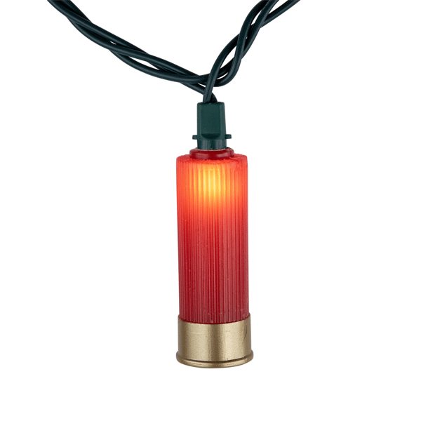 Northlight Shotgun Shells Red Patio Light Set, 10ct