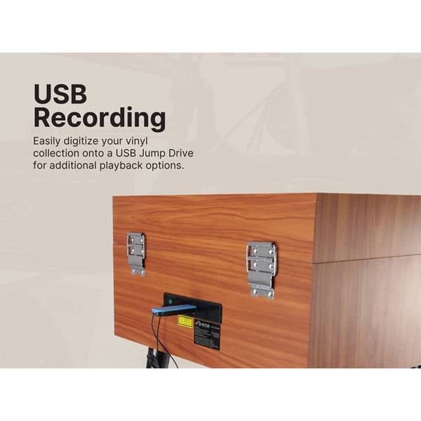 Victor® Newbury 8-in-1 Bluetooth Turntable Music Center