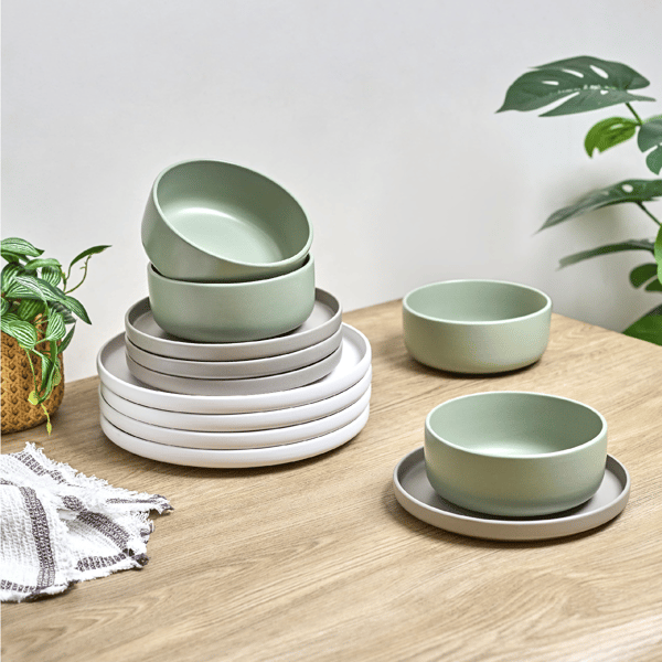 Sango Rollo Alta 12pc. Stoneware Dinnerware Set
