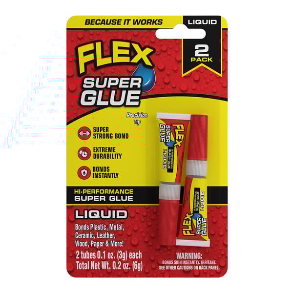 As Seen On TV 2pk. 3g. Liquid Flex Super Glue Tubes - image 
