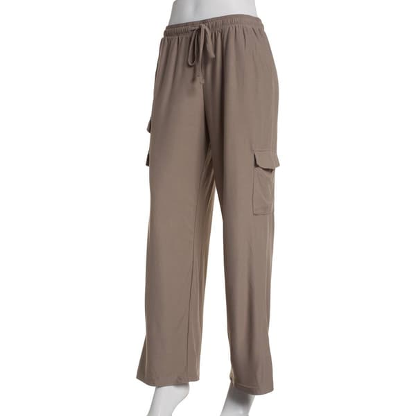 Juniors Derek Heart Solid Yum Multi Cargo Palazzo Pants