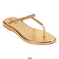 Womens Ashley Blue T-Strap Flip Flops w/Rhinestones - image 7