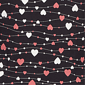 Plus Size Emaline Key Items 3/4 Sleeve Boat Neck Hearts Tee - image 6
