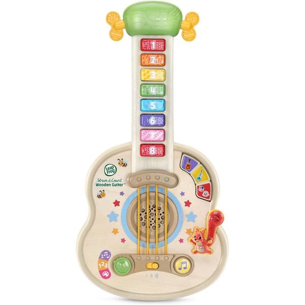 LeapFrog Count & Strum Wooden Guitar - image 