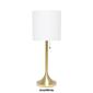 Simple Designs Brushed Tapered Table Lamp w/Fabric Drum Shade - image 12