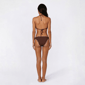 Juniors Mykonos Blue 2pc Lettuce Edge Bikini Chocolate - image 2