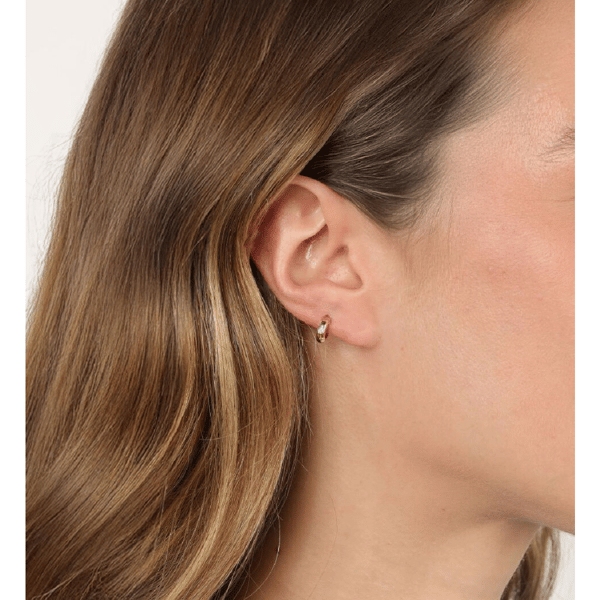 Brilliant Grown 1/10ctw. Lab-Grown Diamond Hoop Earrings