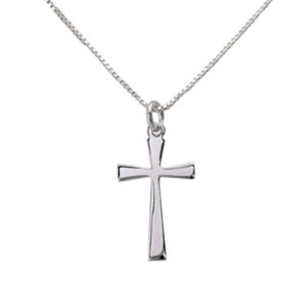 Marsala Fine Silver Plated Cross Pendant Necklace - image 