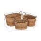 9th & Pike&#174; Braided Natural Wicker Storage Baskets - Set of 3 - image 7