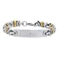 Mens Steeltime Two-Tone Lord's Prayer ID Bracelet - image 1