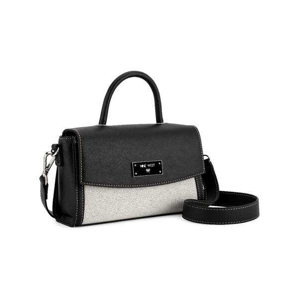 Nine West Ledger Mini Top Handle Flap Crossbody $50