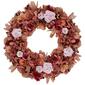Northlight Seasonal Artificial Roses & Wooden Floral Wreath - image 1