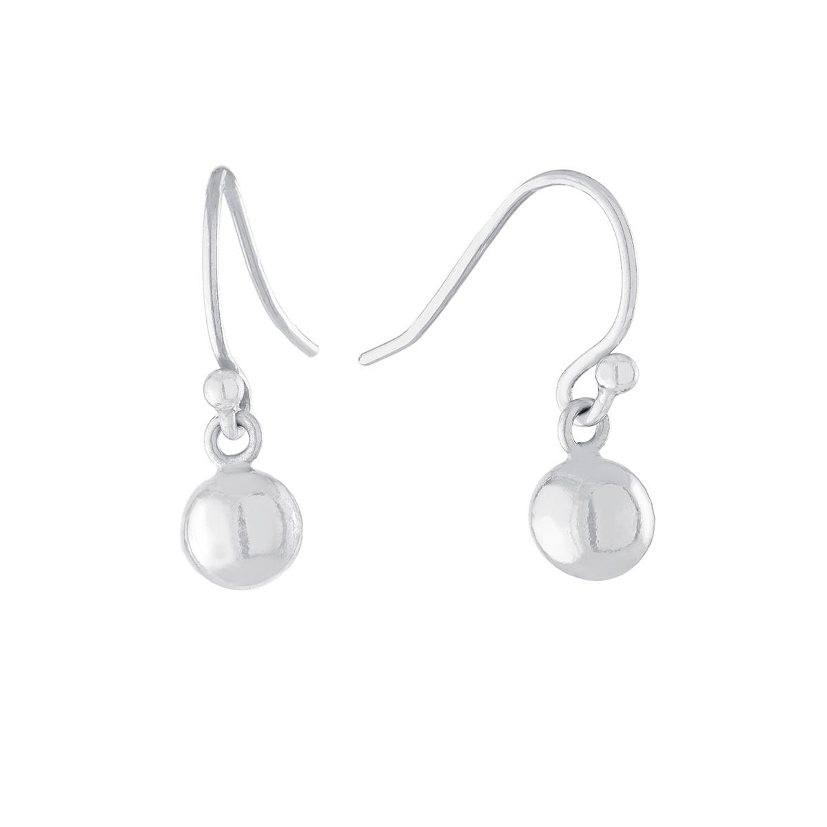 Athra Sterling Silver 6mm Ball Drop Earrings