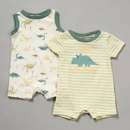 Baby Boy &#40;NB-9M&#41; Chick Pea&#40;R&#41; 2pk Mommy''s Cute-A-Saurus Rompers