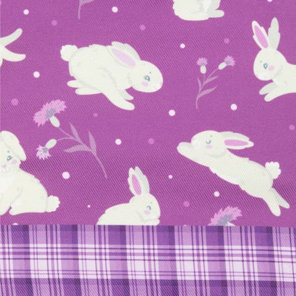 Northlight Seasonal Hopping Bunnies Plaid Easter Oven Mitts