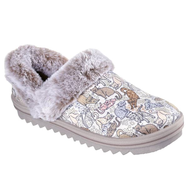Womens Skechers Slip-ins&#40;R&#41; Bobs Cozy Kiss - B Purrfect Slippers