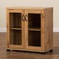 Baxton Studio Zentra Oak Brown Wood 2-Door Storage Cabinet - image 8