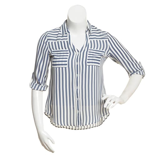 Juniors A. Byer Camille Portofino Casual Button Down - image 