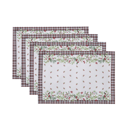 Avanti Holly Plaid Placemat - Set of 4