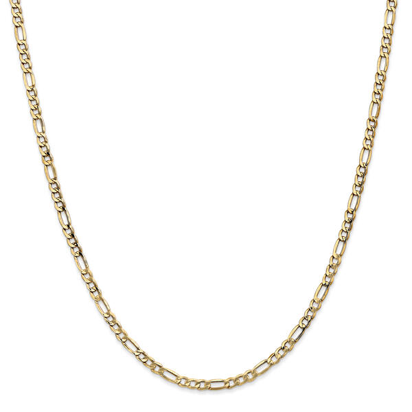 Unisex Gold Classics&#40;tm&#41; 3.5mm. 14k Semi Solid Figaro Chain Necklace - image 