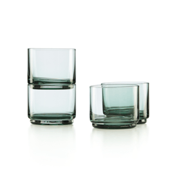 Lenox(R) Tuscany Classics Stackable Green Short Glasses - Set of 4