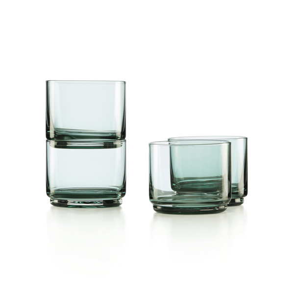 Lenox® Tuscany Classics Stackable Green Short Glasses - Set of 4
