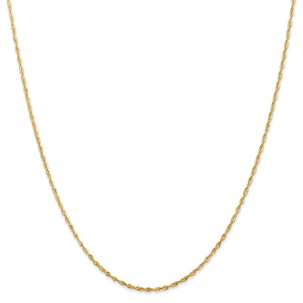 Gold Classics&#8482; 1.5mm. Diamond Cut Light Rope Necklace