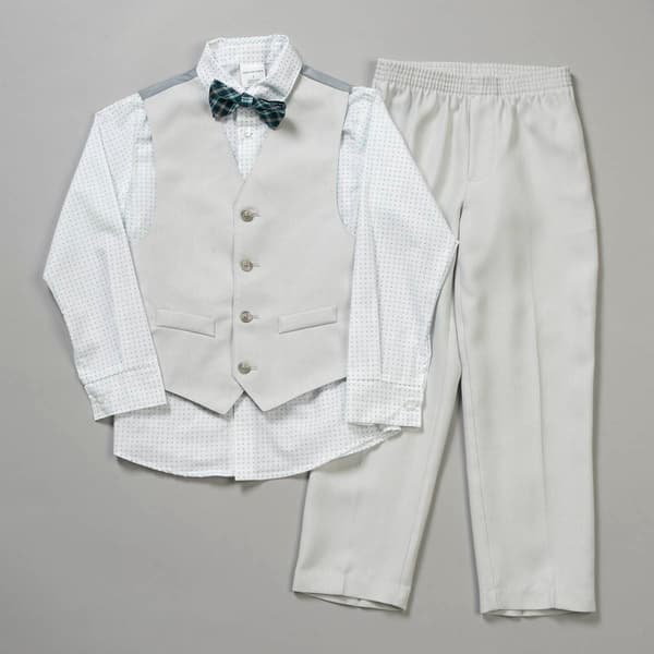 Boys (4-7) Van Heusen(R) Heather Pique Vest Set - image 