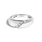 Mens Haus of Brilliance 1/6ctw. 3-Stone Diamond Band Ring - image 1