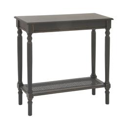 9th & Pike(R) Black Traditional Wood Console Table
