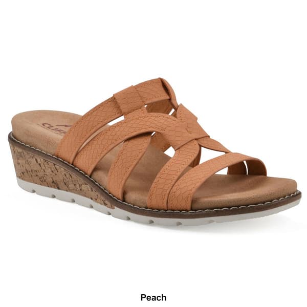 Womens Cliffs by White Mountain Tinisha Wedge Sandals