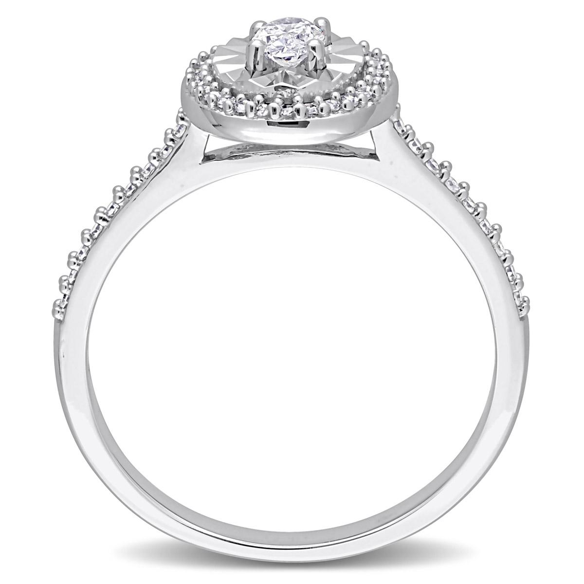 Diamond Classics™ 14kt. White Gold 1/3ctw. Diamond Ring