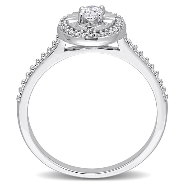 Diamond Classics™ 14kt. White Gold 1/3ctw. Diamond Ring