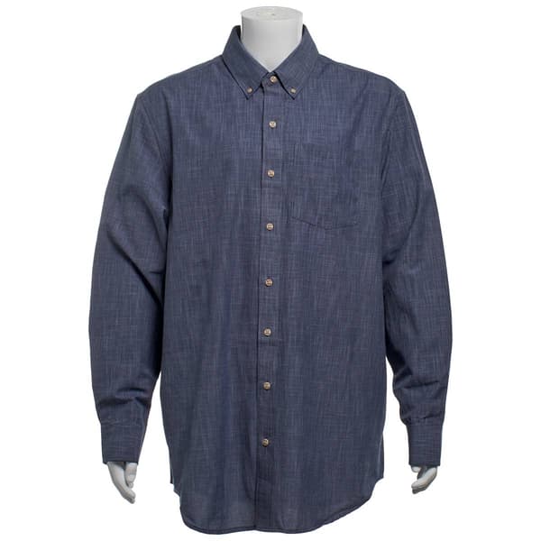 Mens Big & Tall Architect(R) Long Sleeve Cross Hatch Button Down - image 