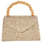 D''Margeaux Sparkle Straw Top Handle Clutch - image 1